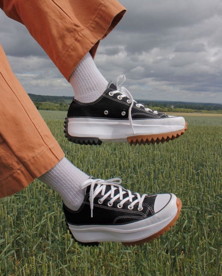 Converse Run Star Hike Low Black White