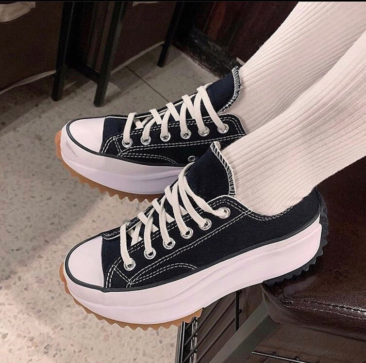 Converse Run Star Hike Low Black White