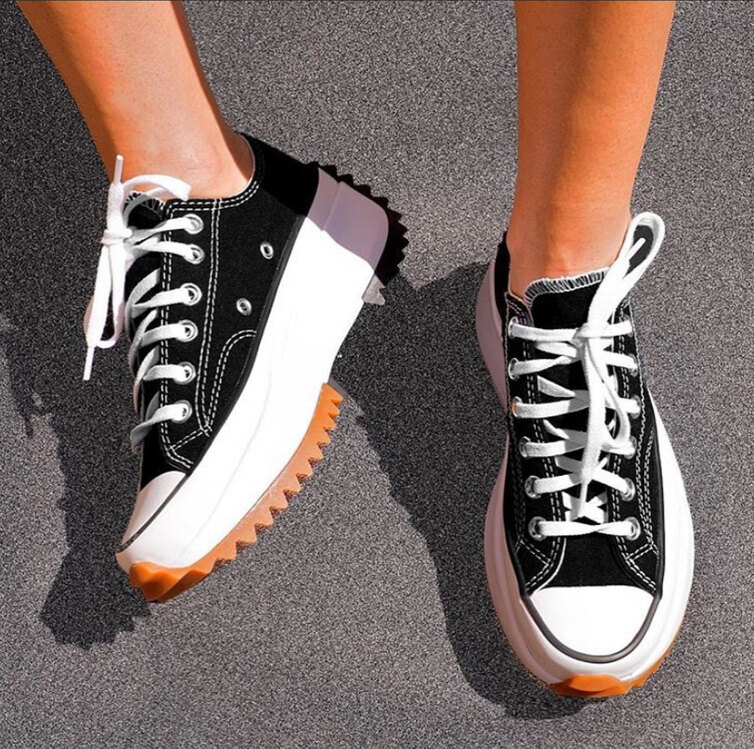 Converse Run Star Hike Low Black White
