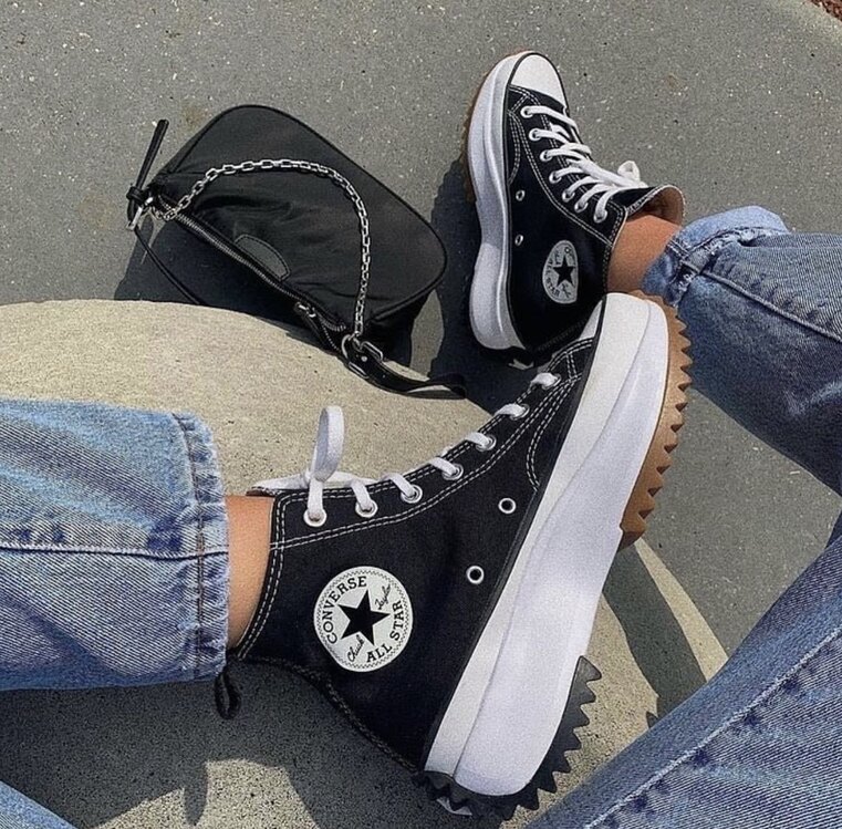 Converse Run Star Hike Black White