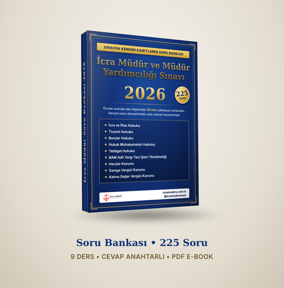 İcra Müdür ve Müdür Yardımcılığı Sınavı Alan Bilgisi Soru Bankası 2026