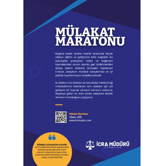 İcra Müdür ve İcra Müdür Yardımcılığı  " Mülakat Maratonu" SATIŞTA !
