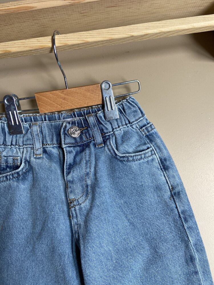ARKA DETAY KALP DESENLİ KOT PANTALON 