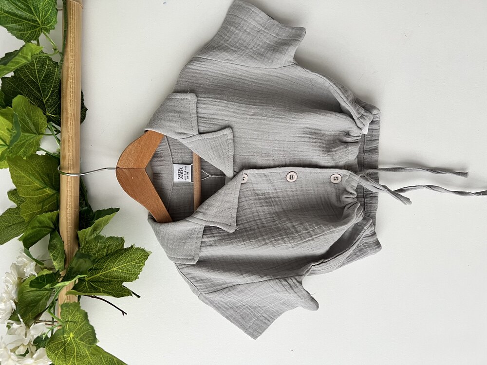 Müslin Crop / Şort Etek Takım