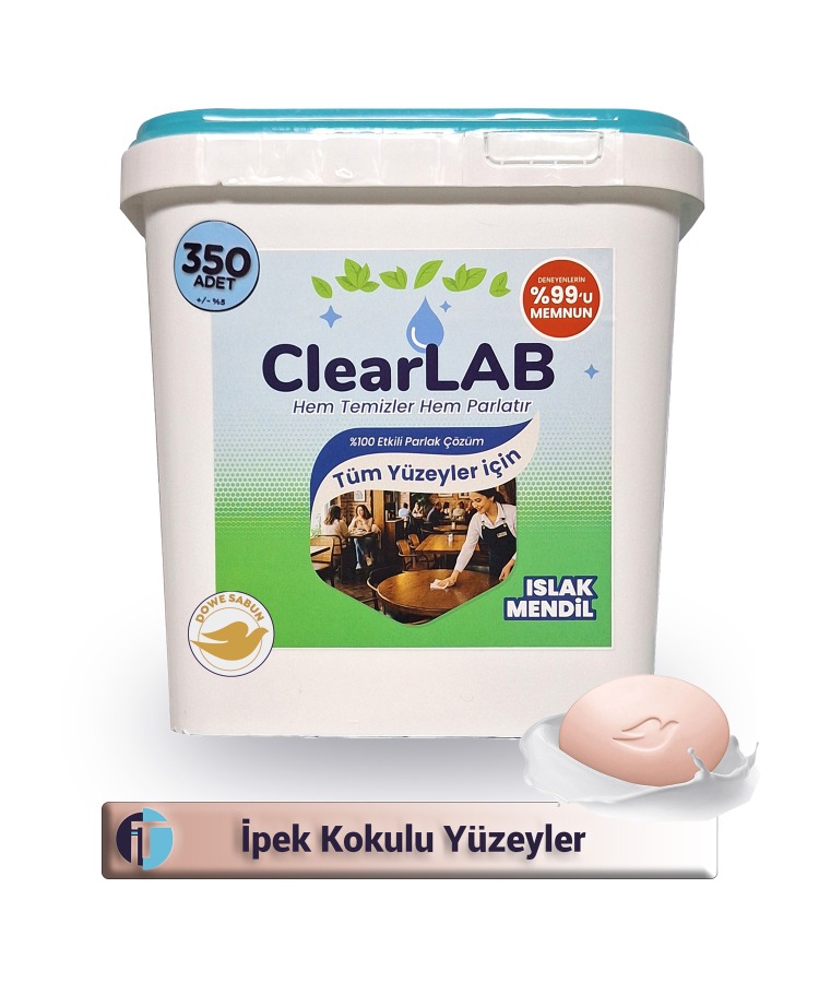 Yüzeyler için Islak Temizlik Mendili / Havlusu – 350 ’li Kova Ambalaj / Dowe Sabun