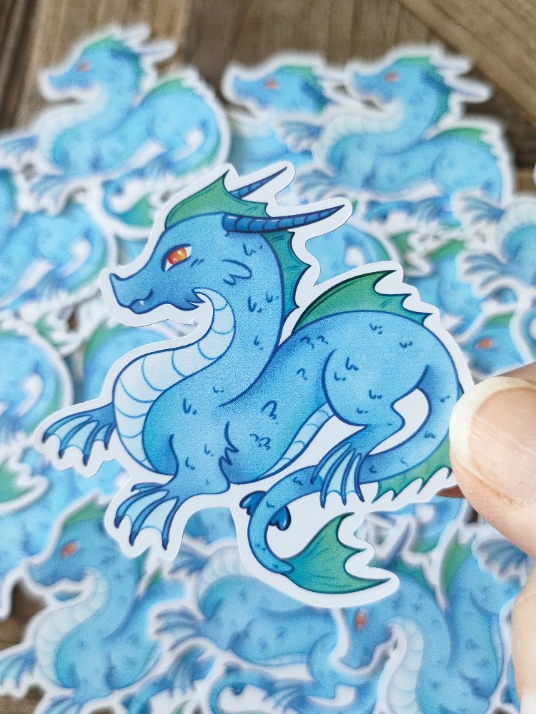 Sea Dragon Tekli Sticker