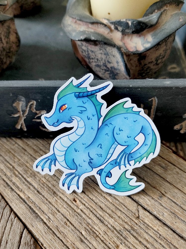 Sea Dragon Tekli Sticker