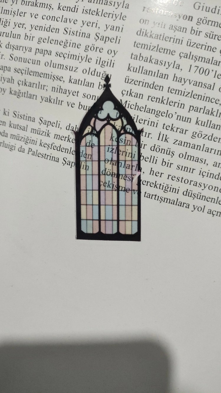6'lı Gotik Pencere şeffaf sticker paketi