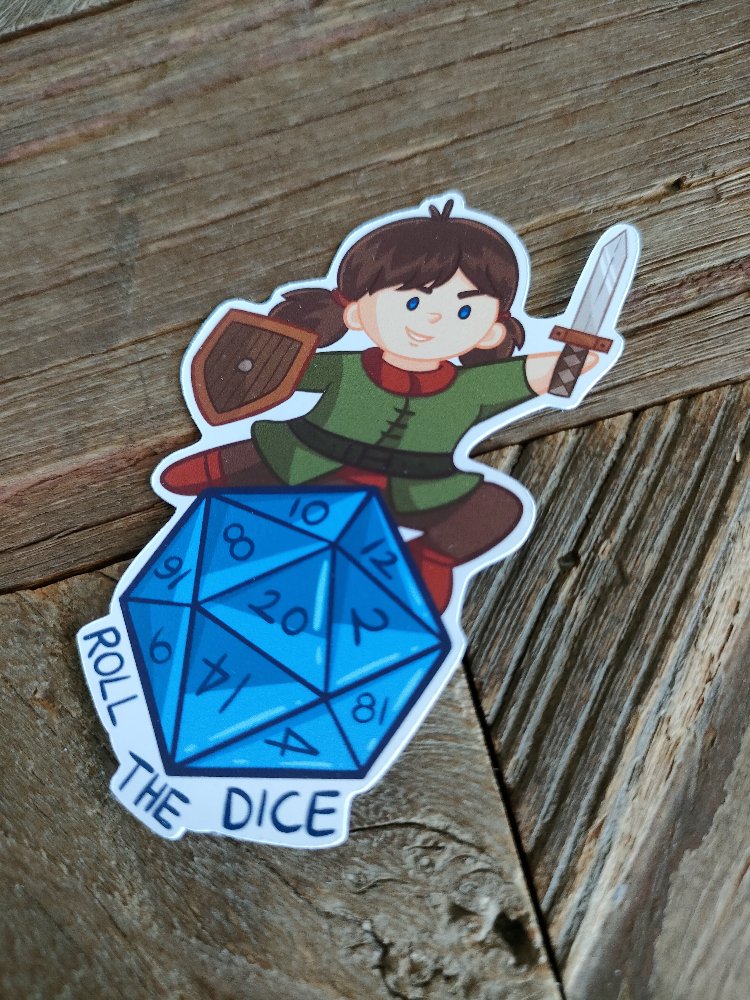 Roll The Dice (kadın) tekli sticker 