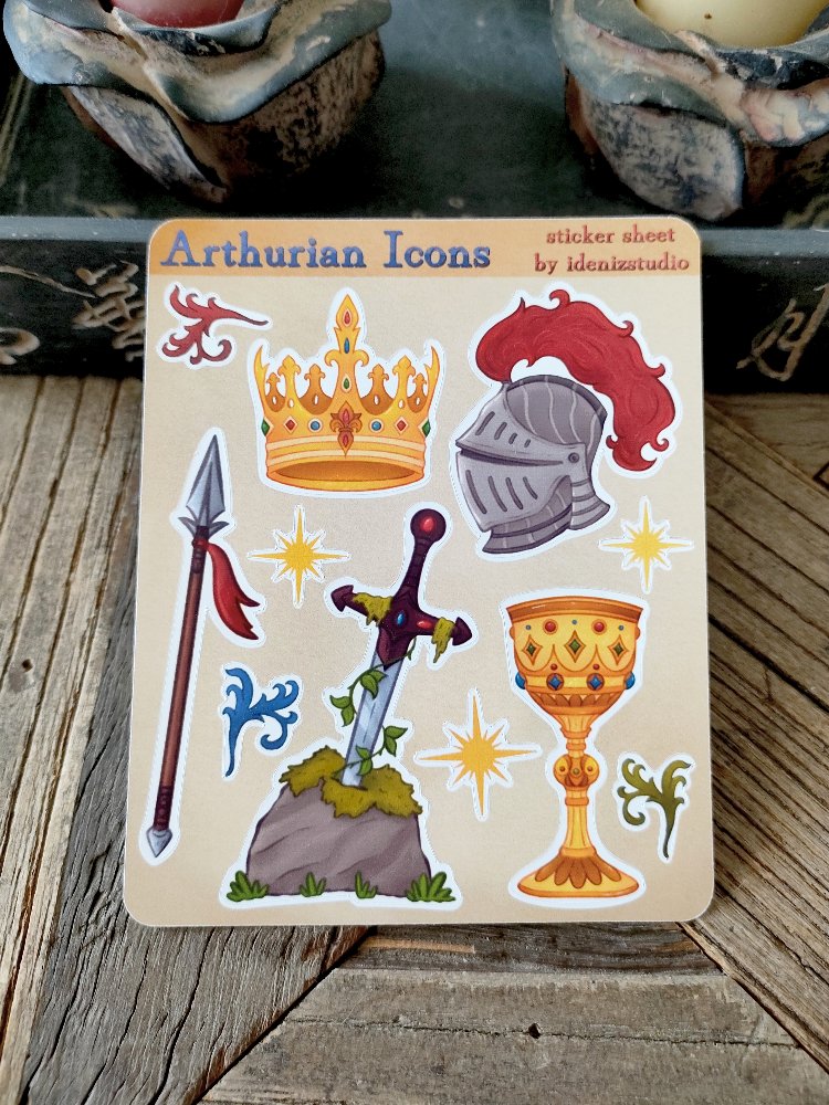 Arthurian Icons Sticker Sayfası