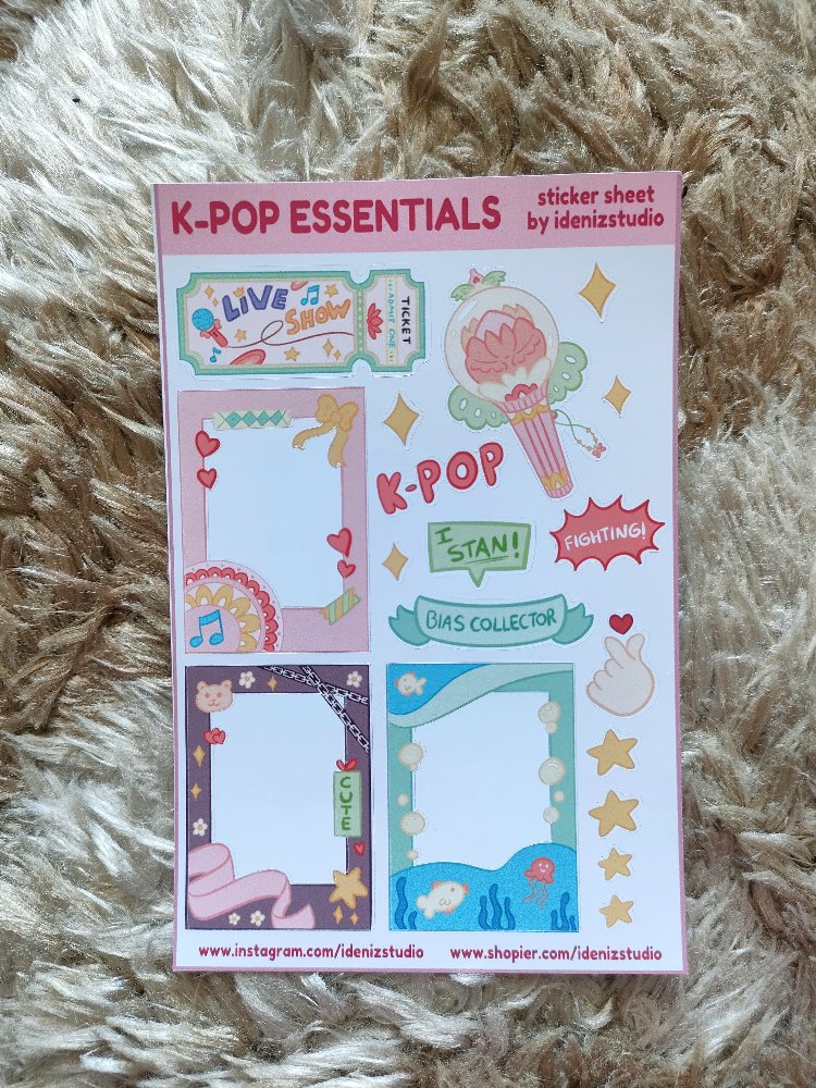 K-pop Essentials Sticker Sayfası