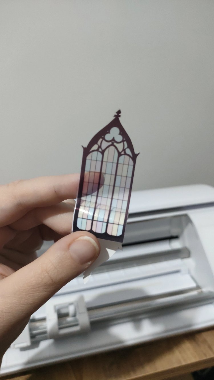 6'lı Gotik Pencere şeffaf sticker paketi
