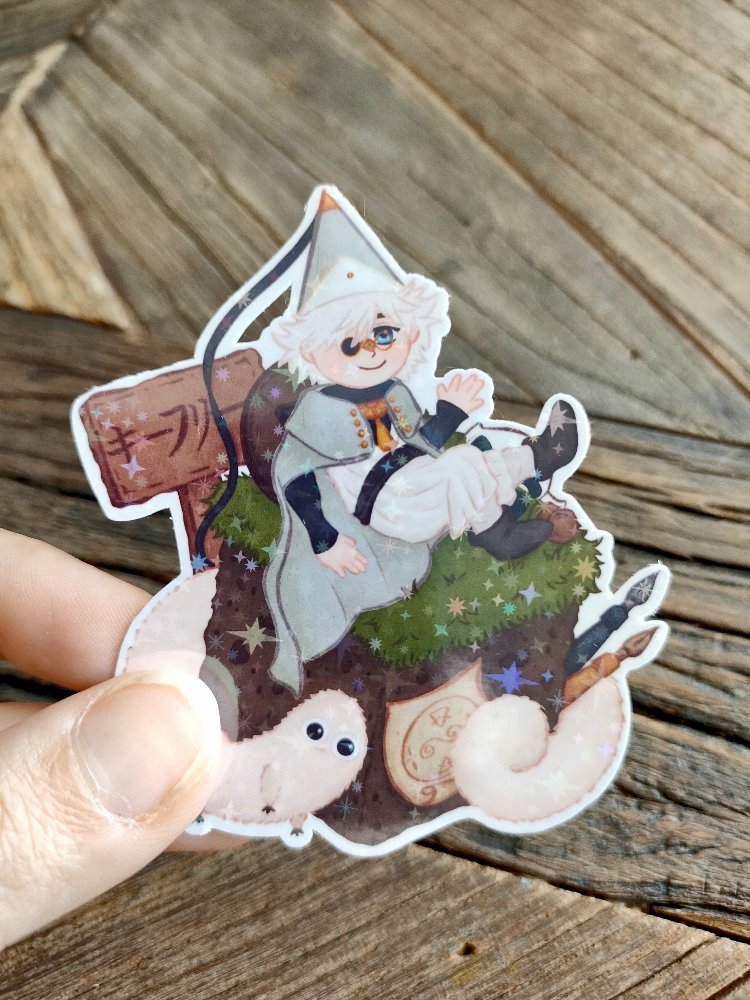 Qifrey ve Brushbuddy Hologram Sticker