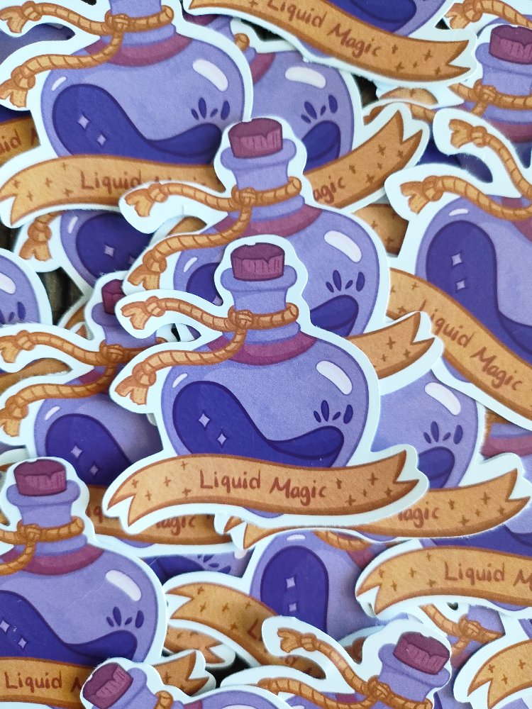 Liquid Magic tekli sticker 