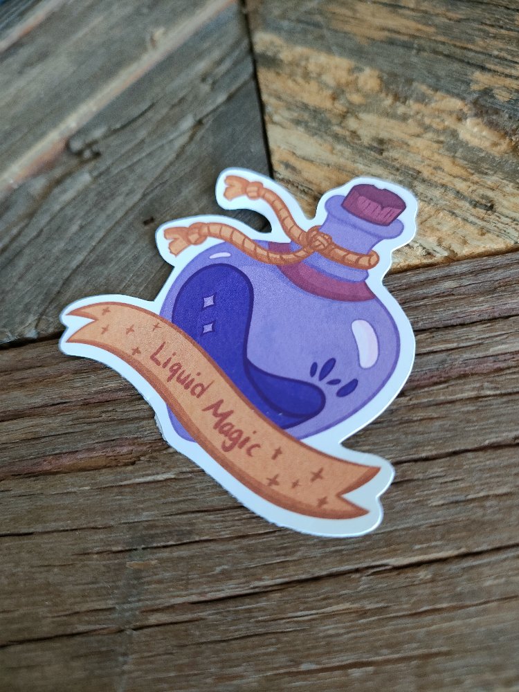 Liquid Magic tekli sticker 