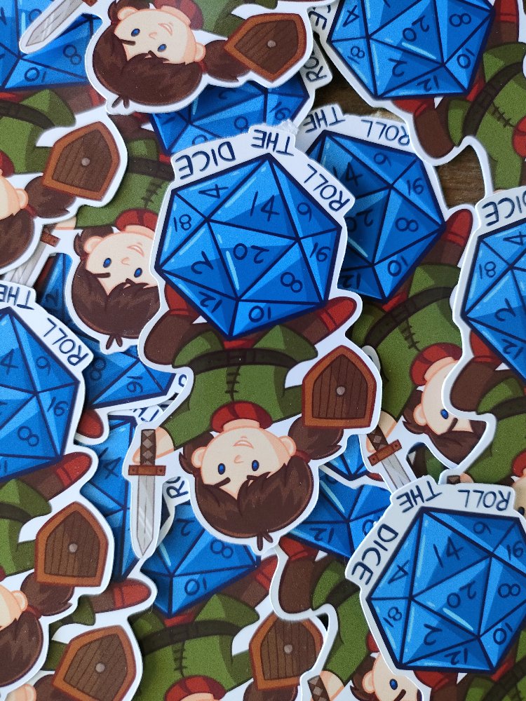 Roll The Dice (kadın) tekli sticker 