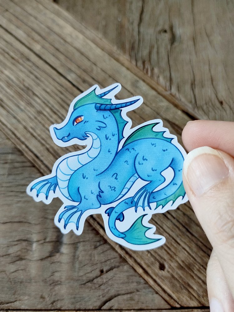 Sea Dragon Tekli Sticker