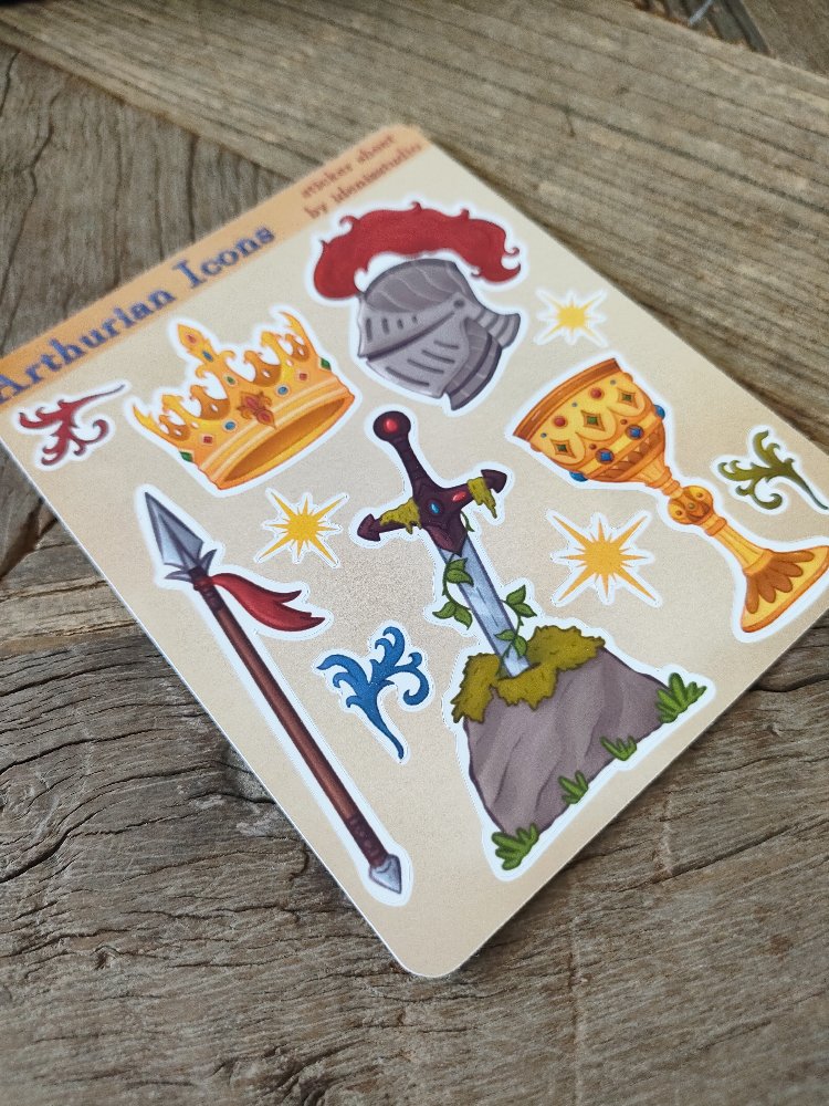 Arthurian Icons Sticker Sayfası