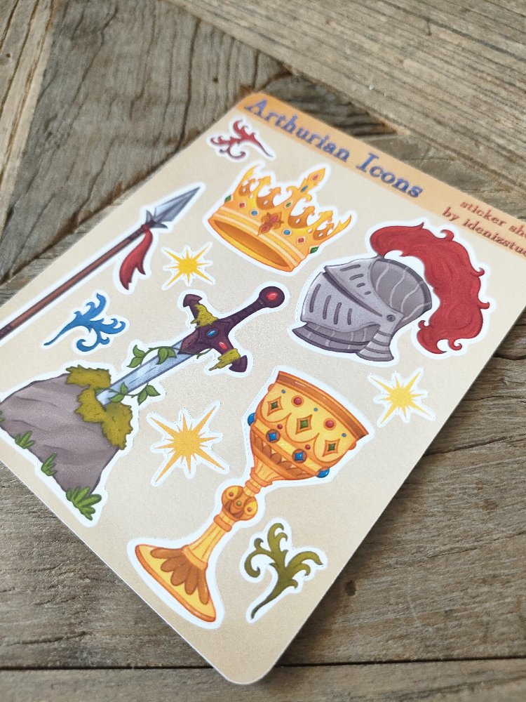 Arthurian Icons Sticker Sayfası