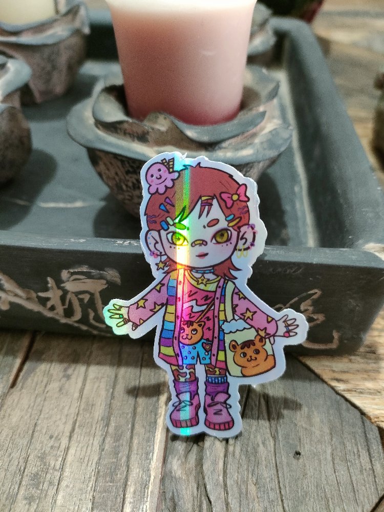 Decora - J-Fashion Metalik Holo sticker