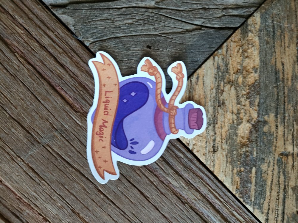 Liquid Magic tekli sticker 