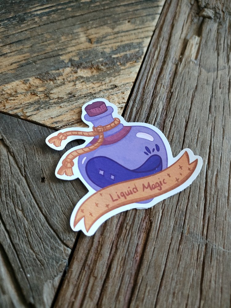 Liquid Magic tekli sticker 