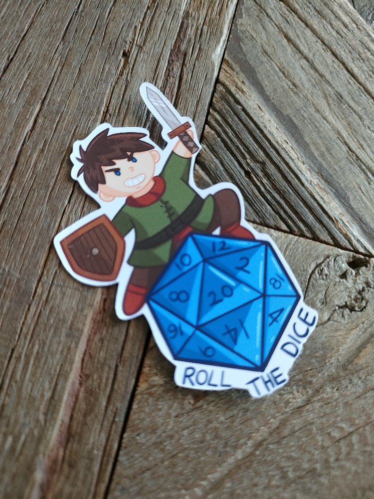 Roll The Dice (erkek) tekli sticker