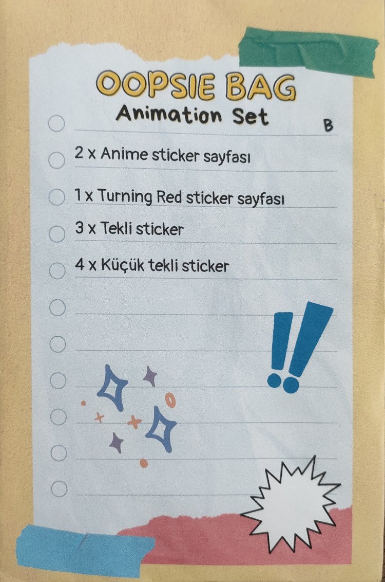 Oopsie Bag Animation Set (A-B)