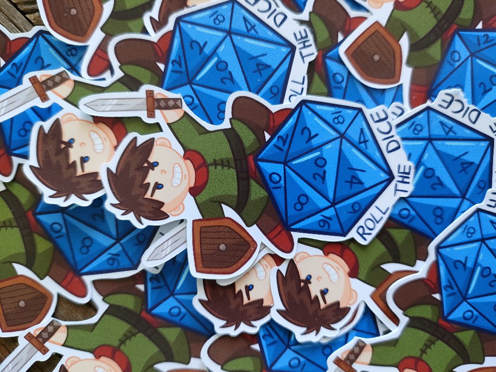Roll The Dice (erkek) tekli sticker