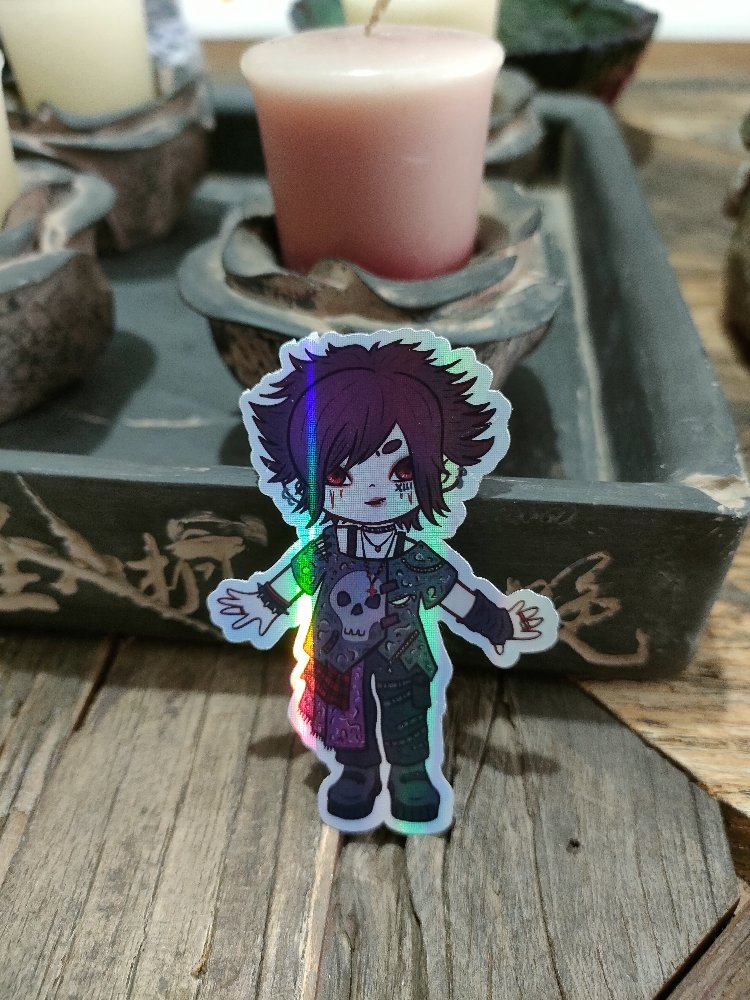 Visual Kei - J-Fashion Metalik Holo sticker