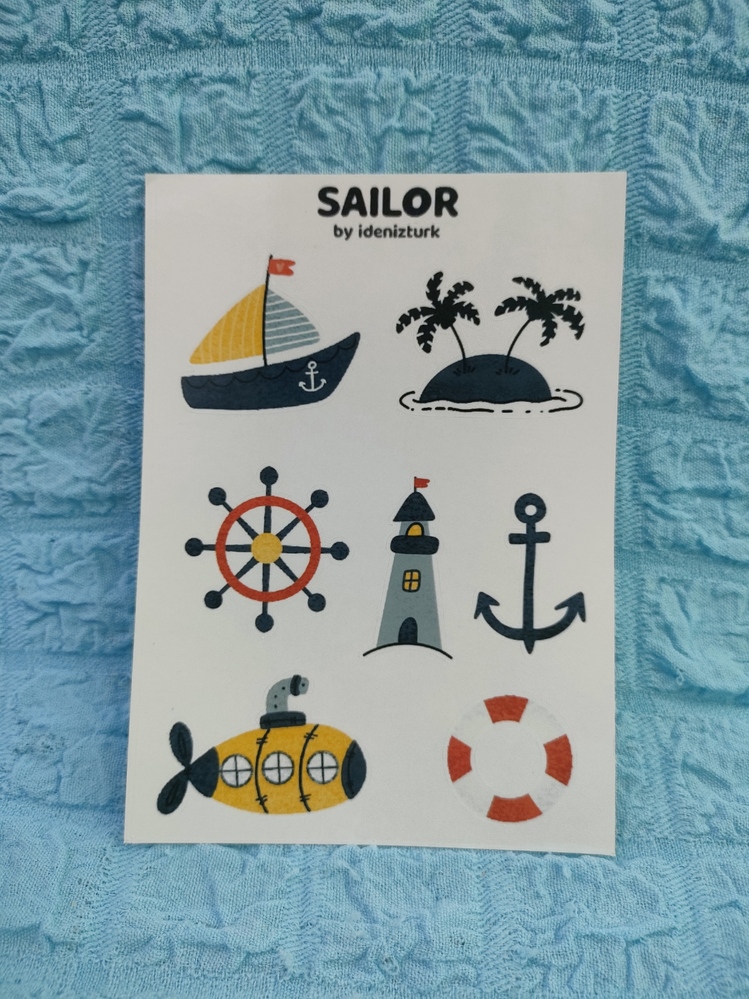 Sailor Sticker Sayfası