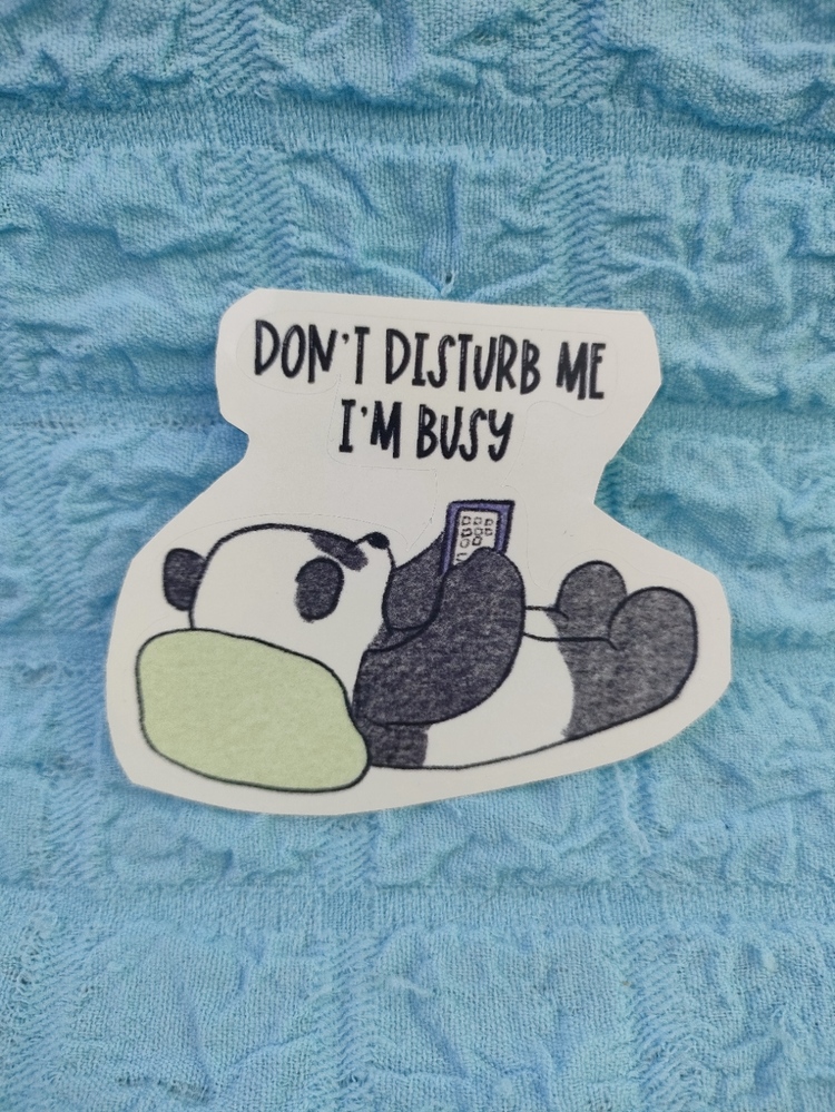 "Don't Disturb Me" Tekli Sticker