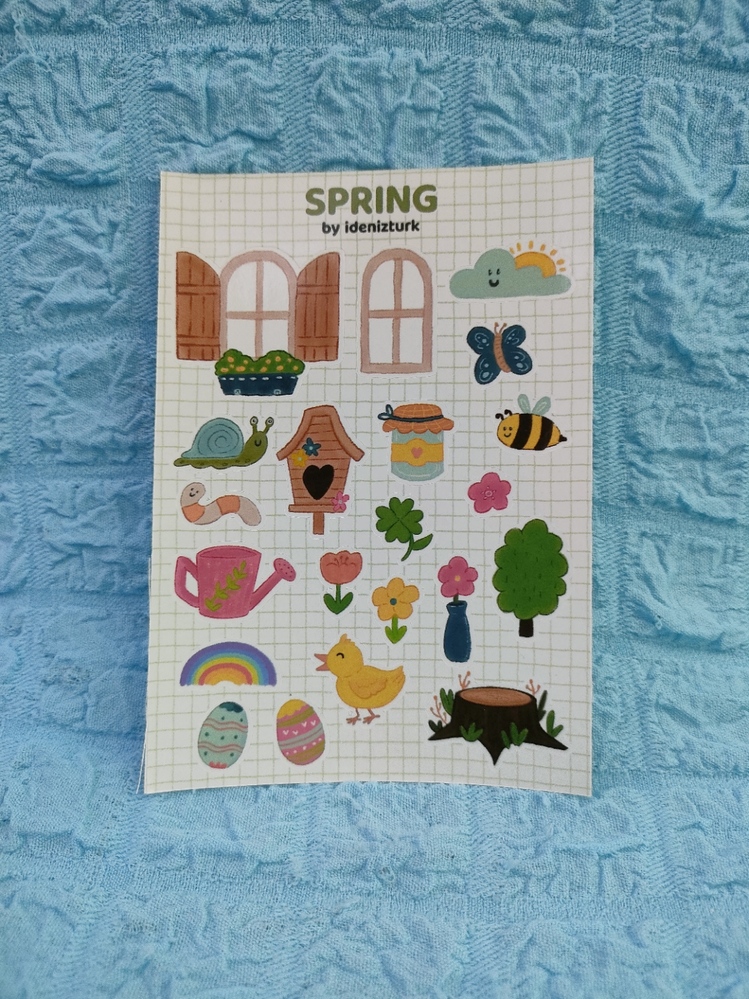 Spring Sticker Sayfası
