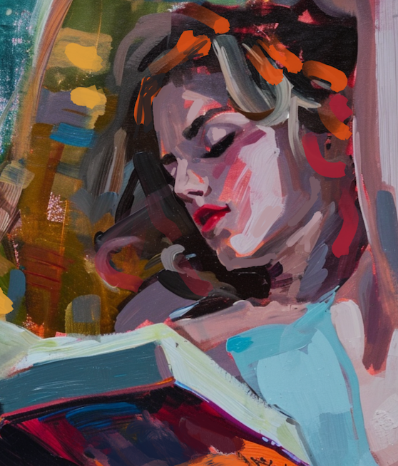 "Reader" 20x28 cm (Paspartulu)