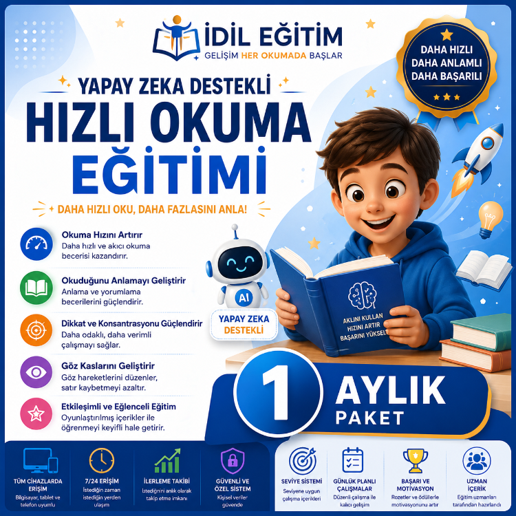 Online Hızlı Okuma Paketi (1 Aylık Paket)