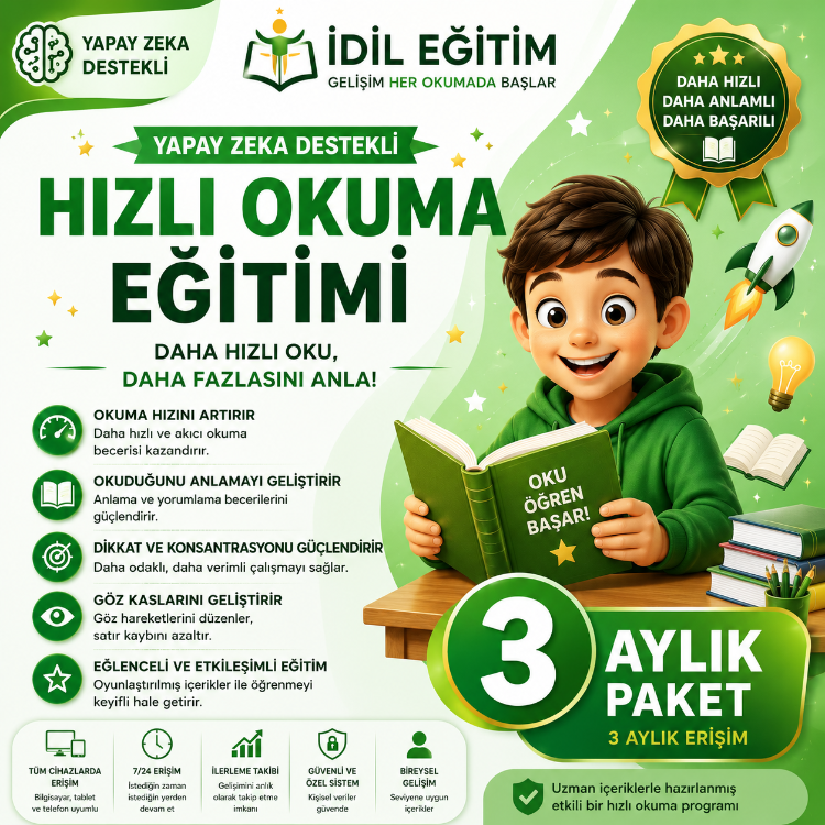 Online Hızlı Okuma Paketi (3 Aylık Paket)