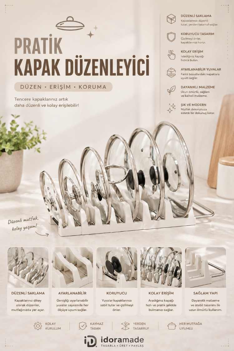 Tencere Kapak Tutucu