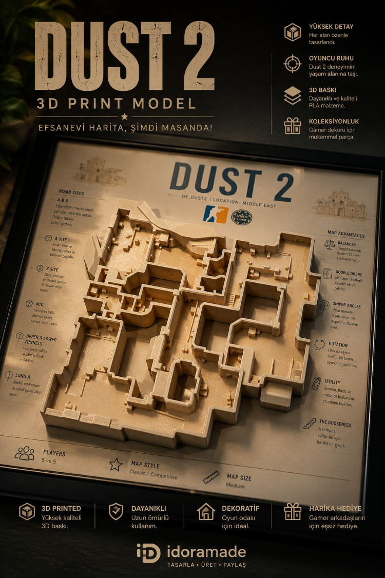 Dust 2 Harita Çerçeveli