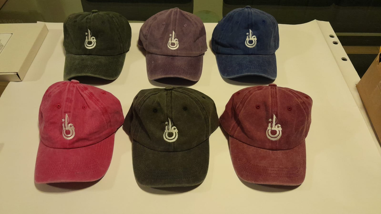Logo Nakışlı Eskitme Şapka - Pembe 