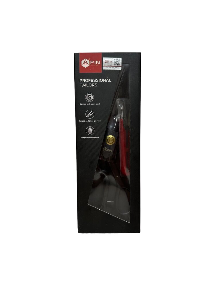 9 NO PİN 1. KALİTE PROFESYONEL TERZİ MAKASI + TEMİZLEME MAKASI (25 CM)