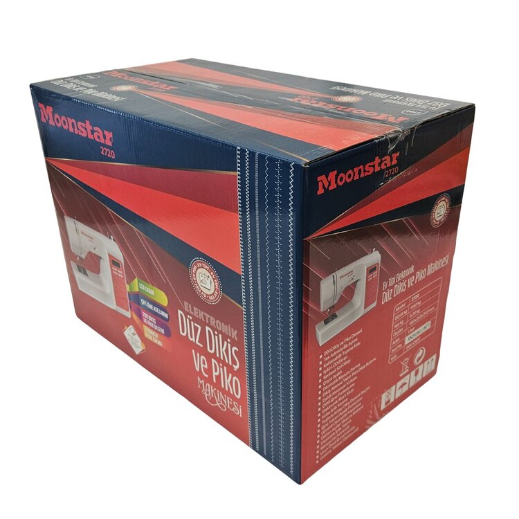 MOONSTAR Ev Tipi Elektronik Düz Dikiş Makinesi 200 Desen / Model 2720