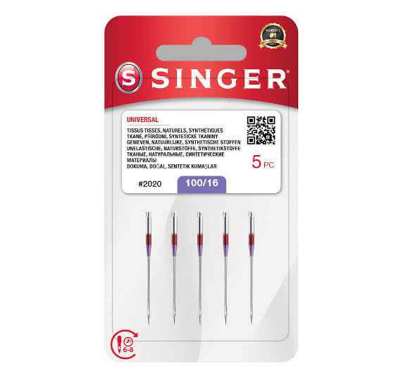 SİNGER 16 NUMARA EV TİPİ MAKİNE İĞNESİ (5'li)