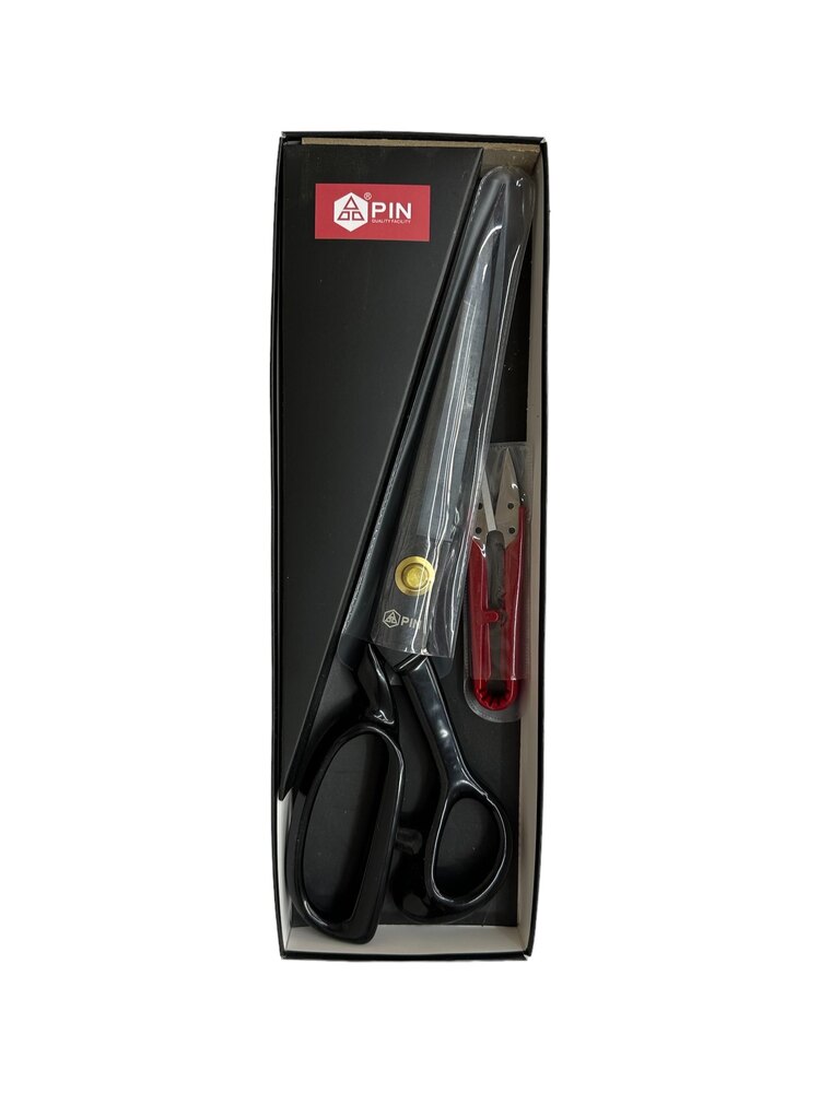 12 NO PİN 1. KALİTE PROFESYONEL TERZİ MAKASI + TEMİZLEME MAKASI (32CM)