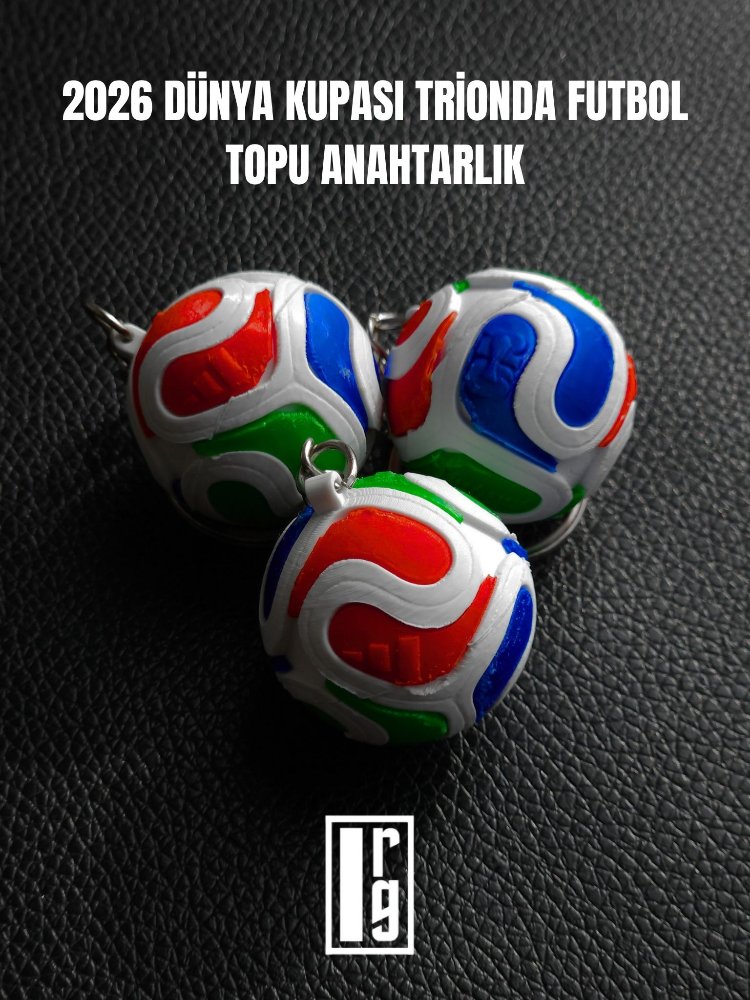 2026 DÜNYA KUPASI TRİONDA FUTBOL TOPU ANAHTARLIK