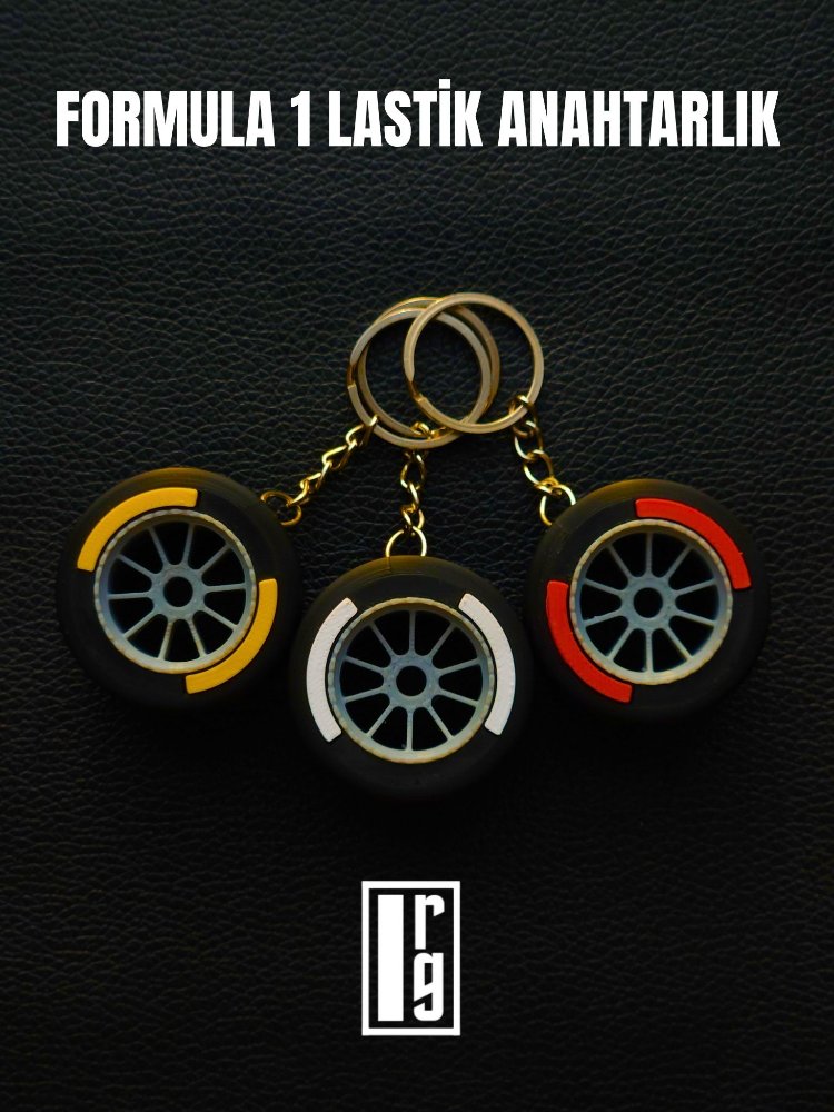F1 LASTİK ANAHTARLIK