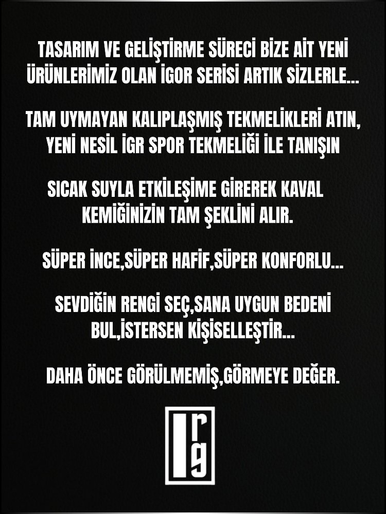 YENİ NESİL İGR İGOR TEKMELİK