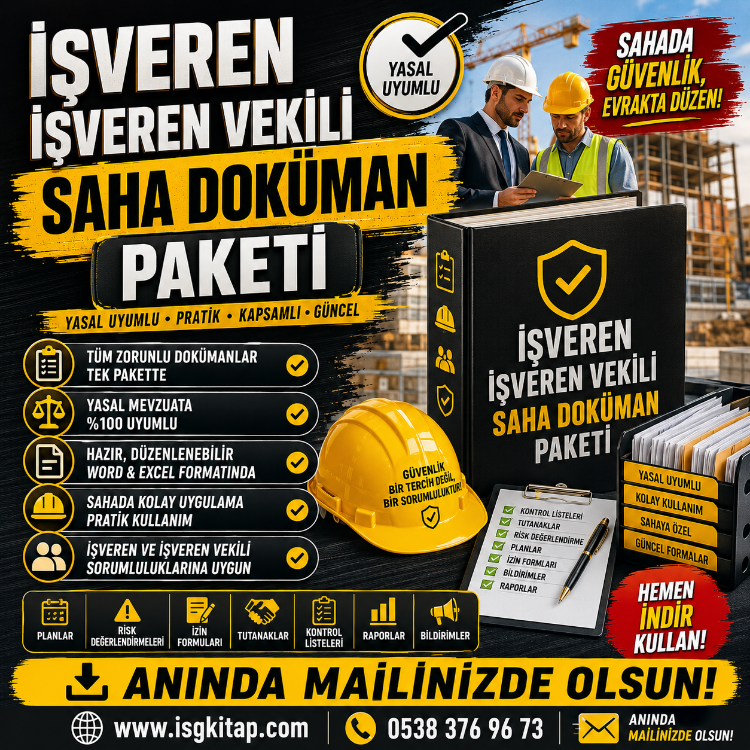 İŞVEREN İŞVEREN VEKİLİ SAHA DOKÜMAN PAKETİ