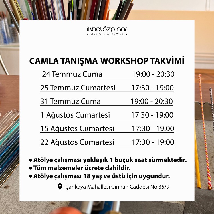 CAMLA TANIŞMA ATÖLYESİ