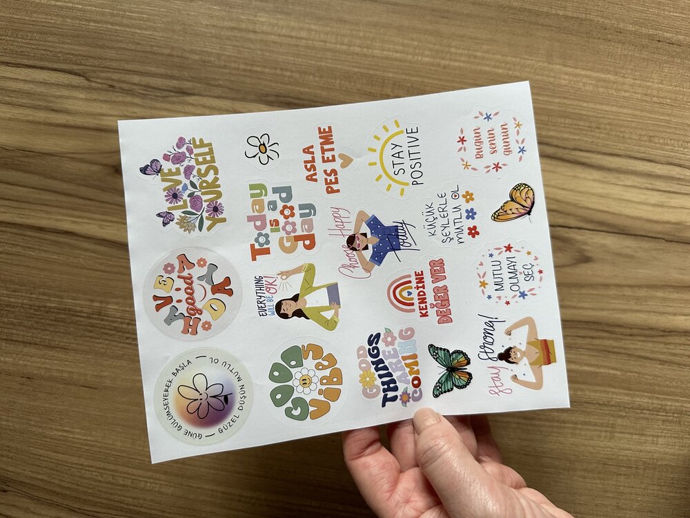Motivasyon Temalı Karışık Sticker Set 
