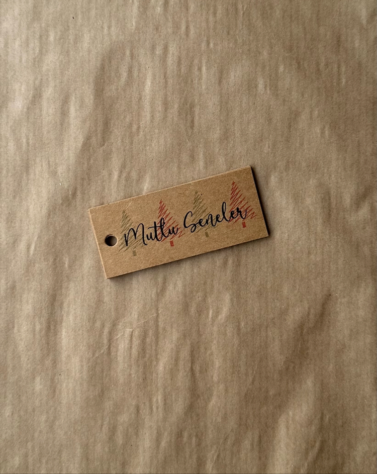 Mutlu Seneler Kraft Etiket - 25 Adet